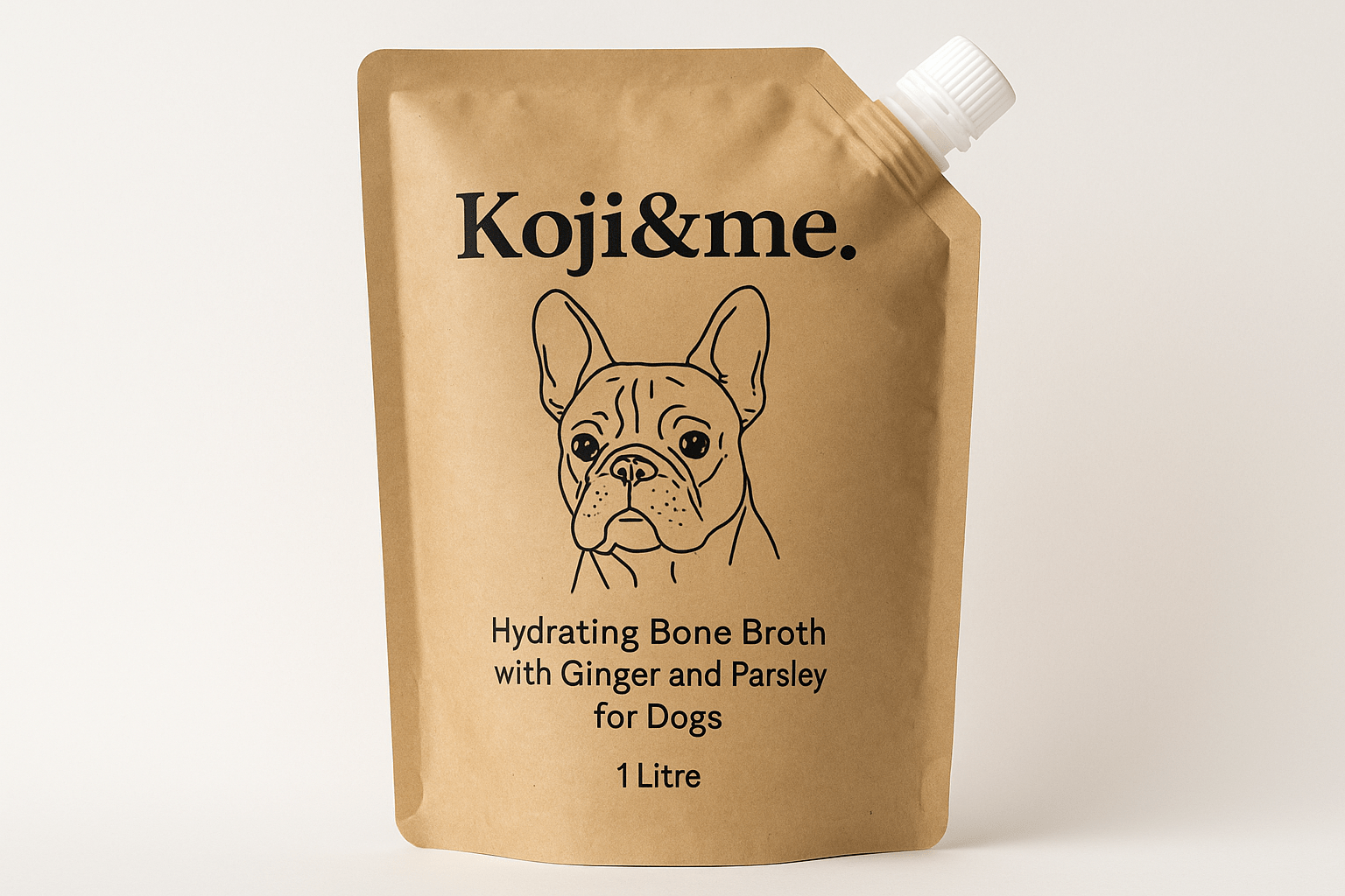 Organic Hydrating Bone Broth with Ginger and Parsley - Koji & me.