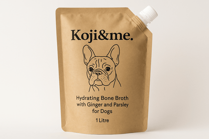 Organic Hydrating Bone Broth with Ginger and Parsley - Koji & me.