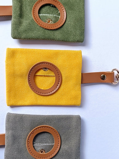 Waxed Canvas Poop Bag Satchel - Koji & me.
